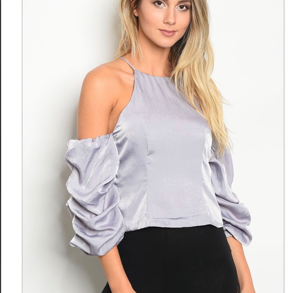 Sale! Light Lilac Satin Top